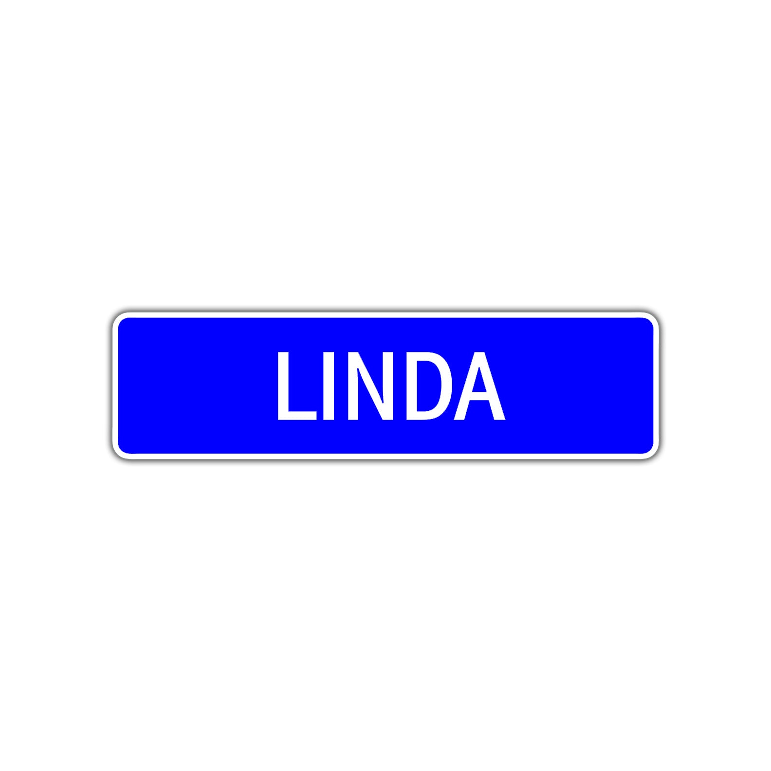 Linda Street Metal Sign Plate