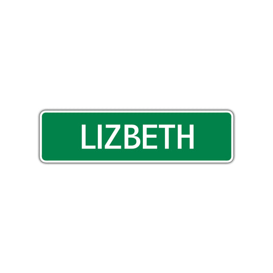 Lizbeth Street Sign