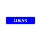 Logan Street Metal Sign Plate
