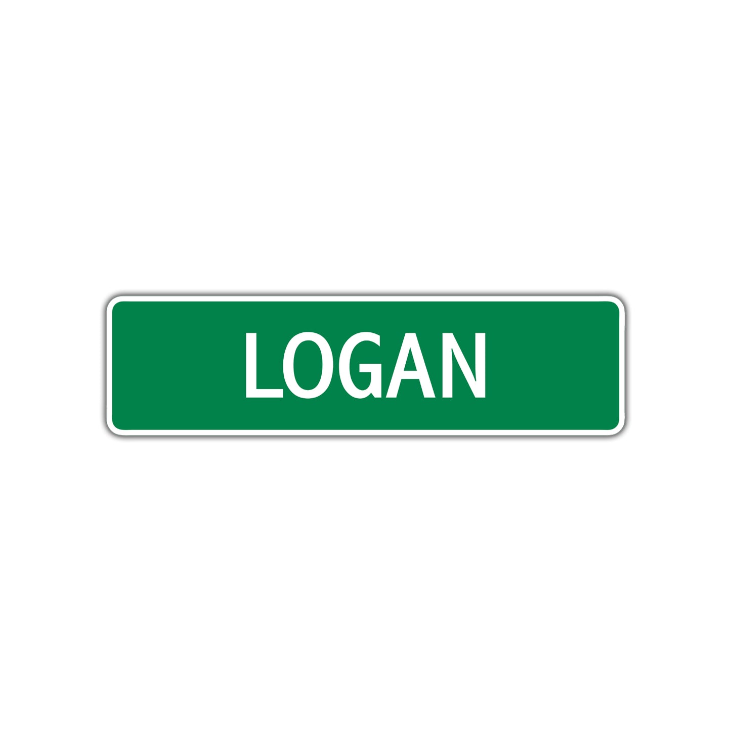 Logan Street Sign Plate