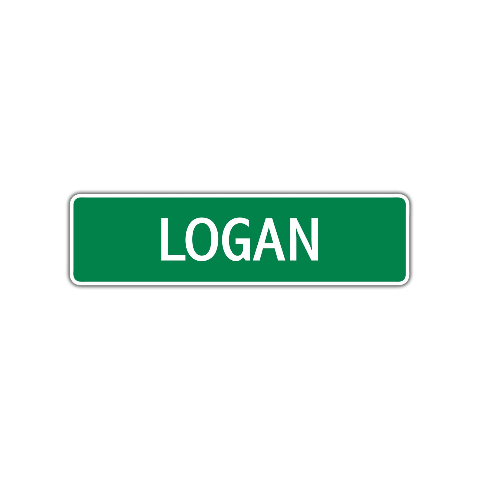Logan Street Sign Plate