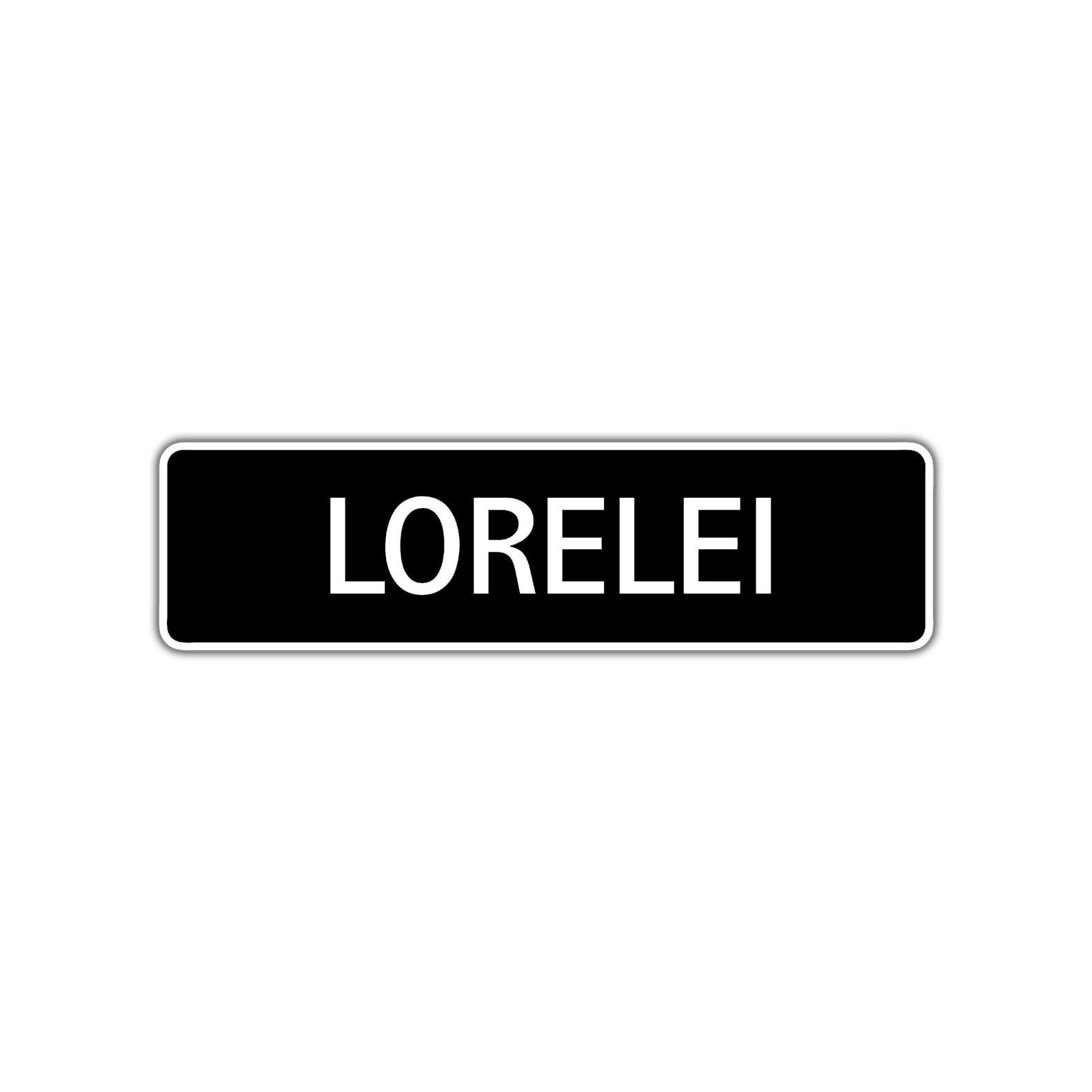 Lorelei Street Metal Sign  