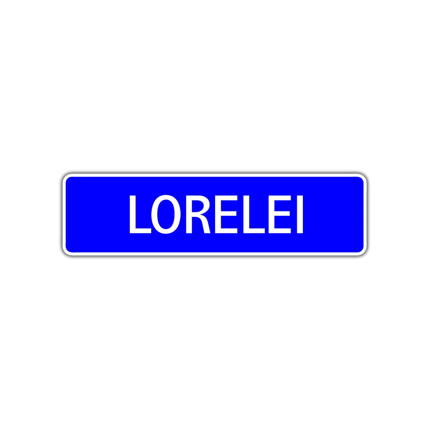 Lorelei Street Metal Sign Plate