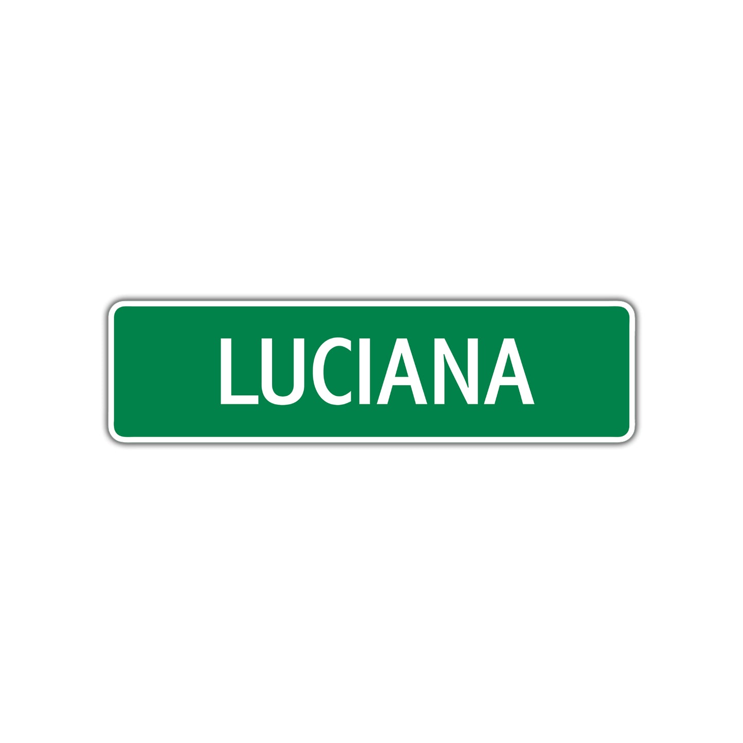 Luciana Street Sign Plate
