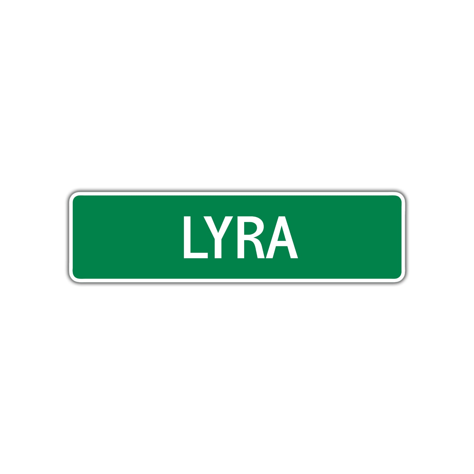 Lyra Street Sign