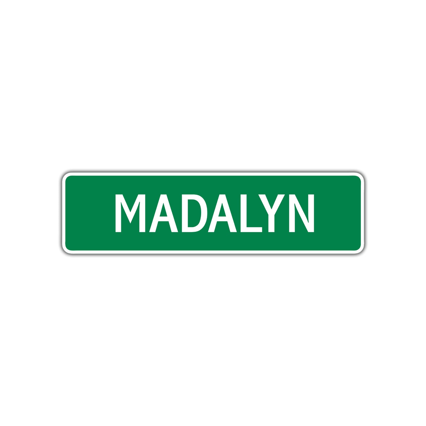 Madalyn Street Sign Plate