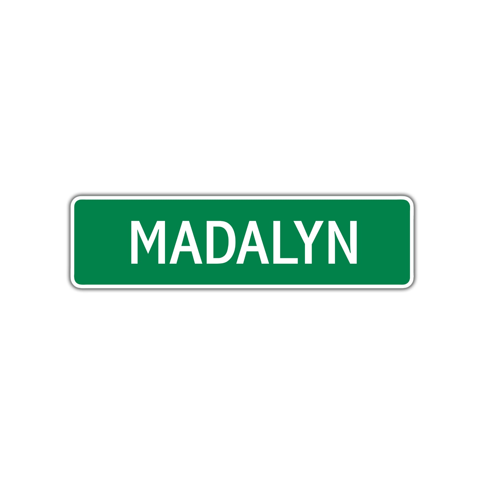 Madalyn Street Sign Plate