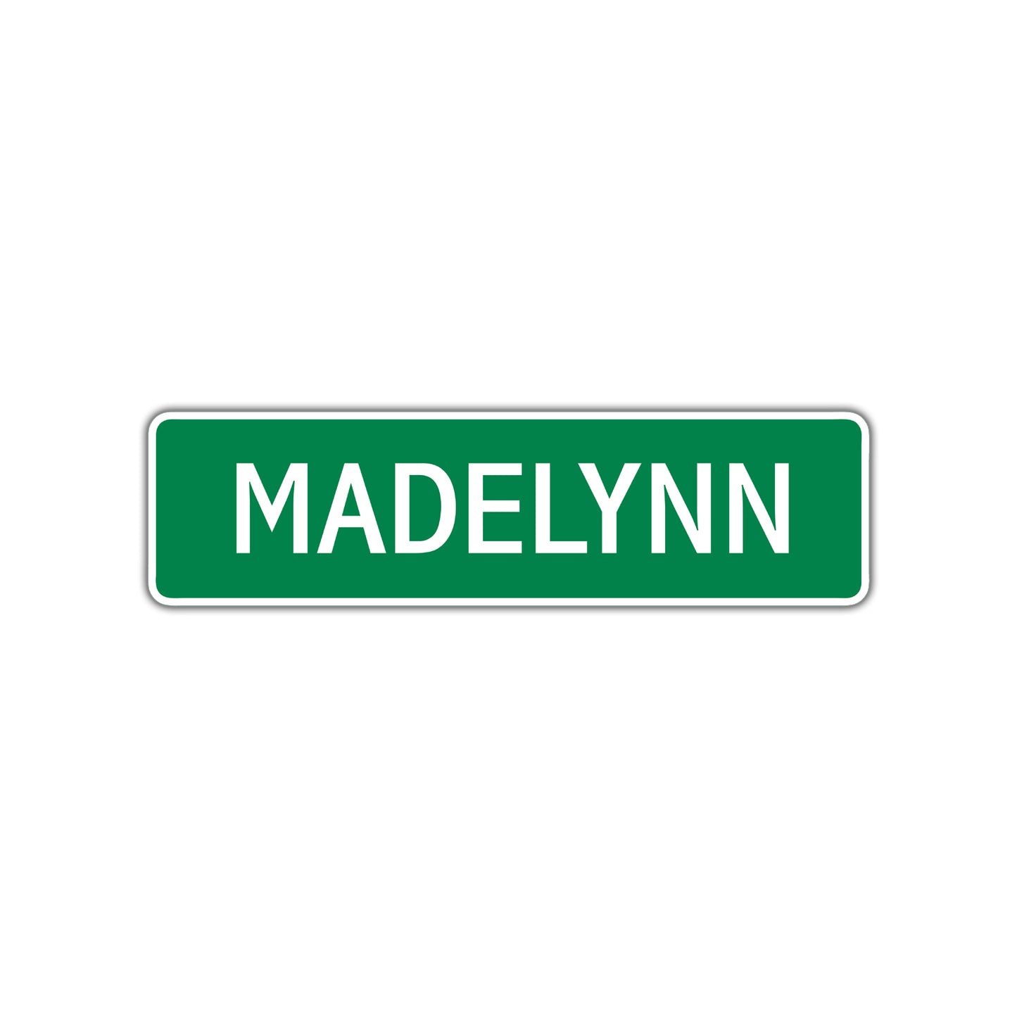Madelynn Street Sign Plate