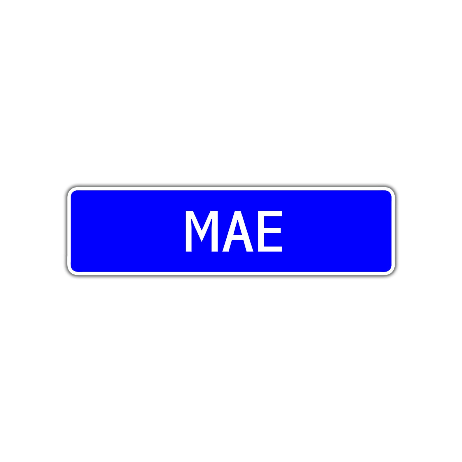 Mae Street Metal Sign Plate