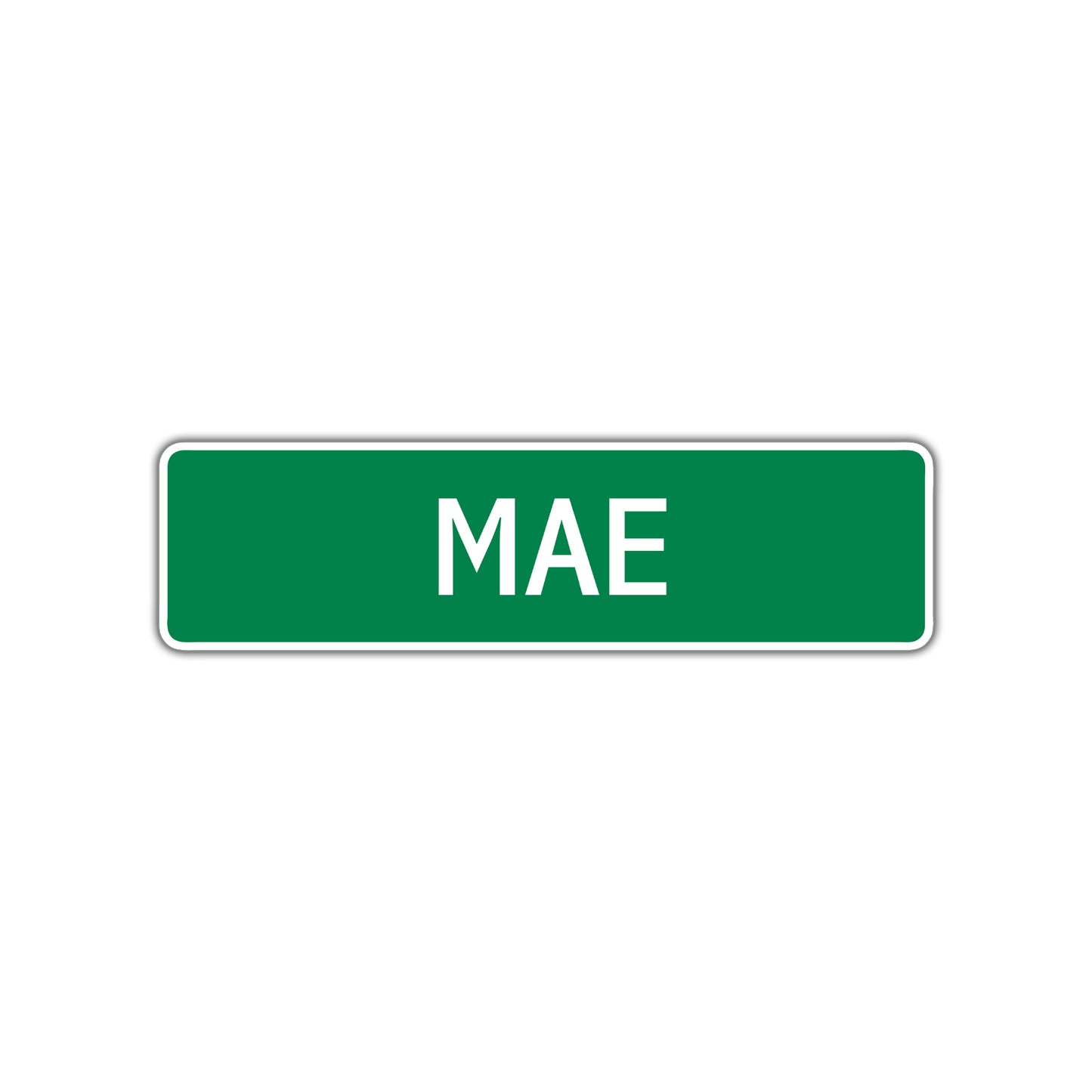 Mae Street Sign Plate