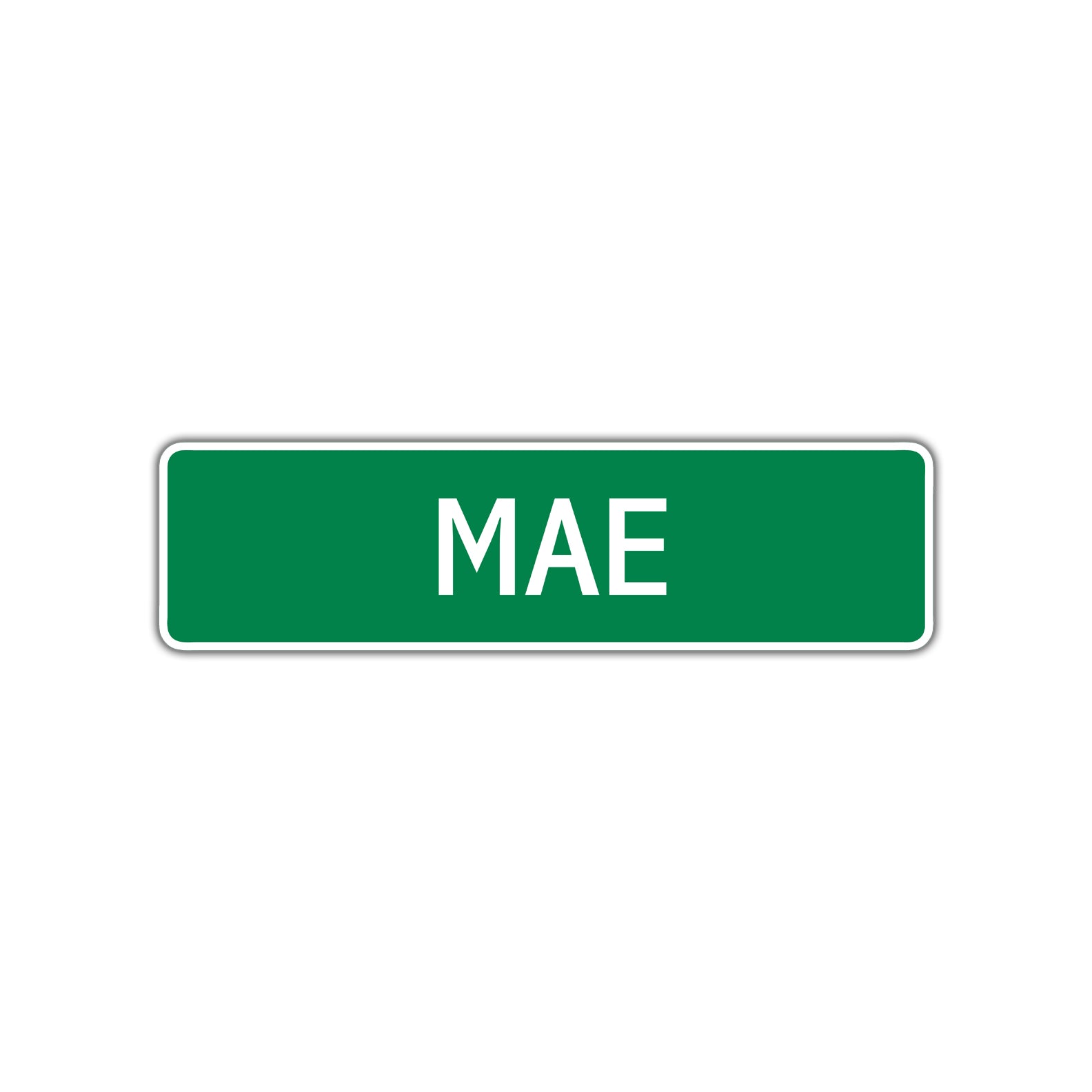 Mae Street Sign Plate