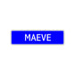 Maeve Street Metal Sign Plate