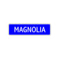 Magnolia Street Metal Sign Plate
