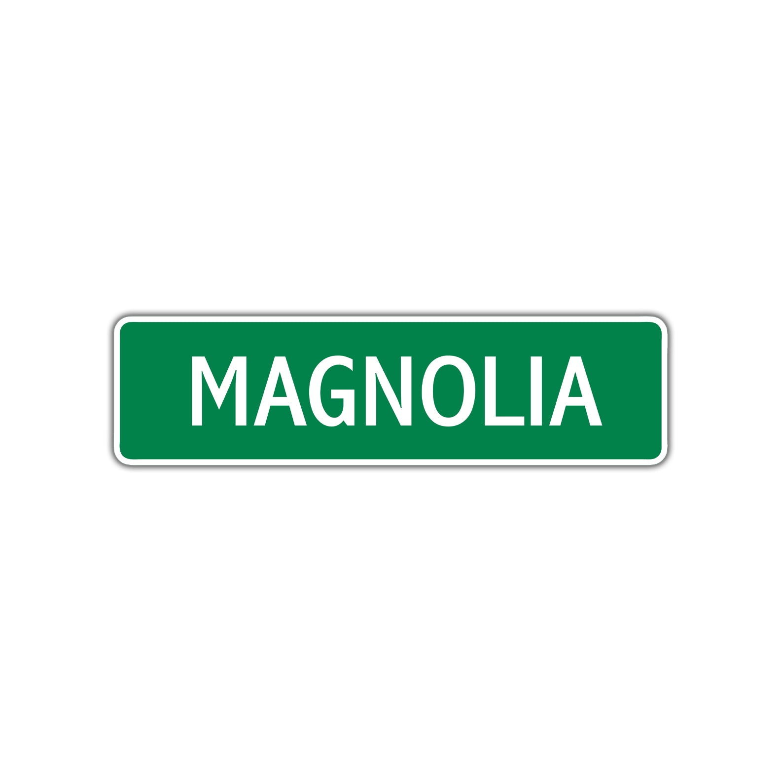 Magnolia Street Sign Plate