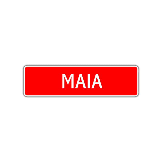 Maia Street Sign