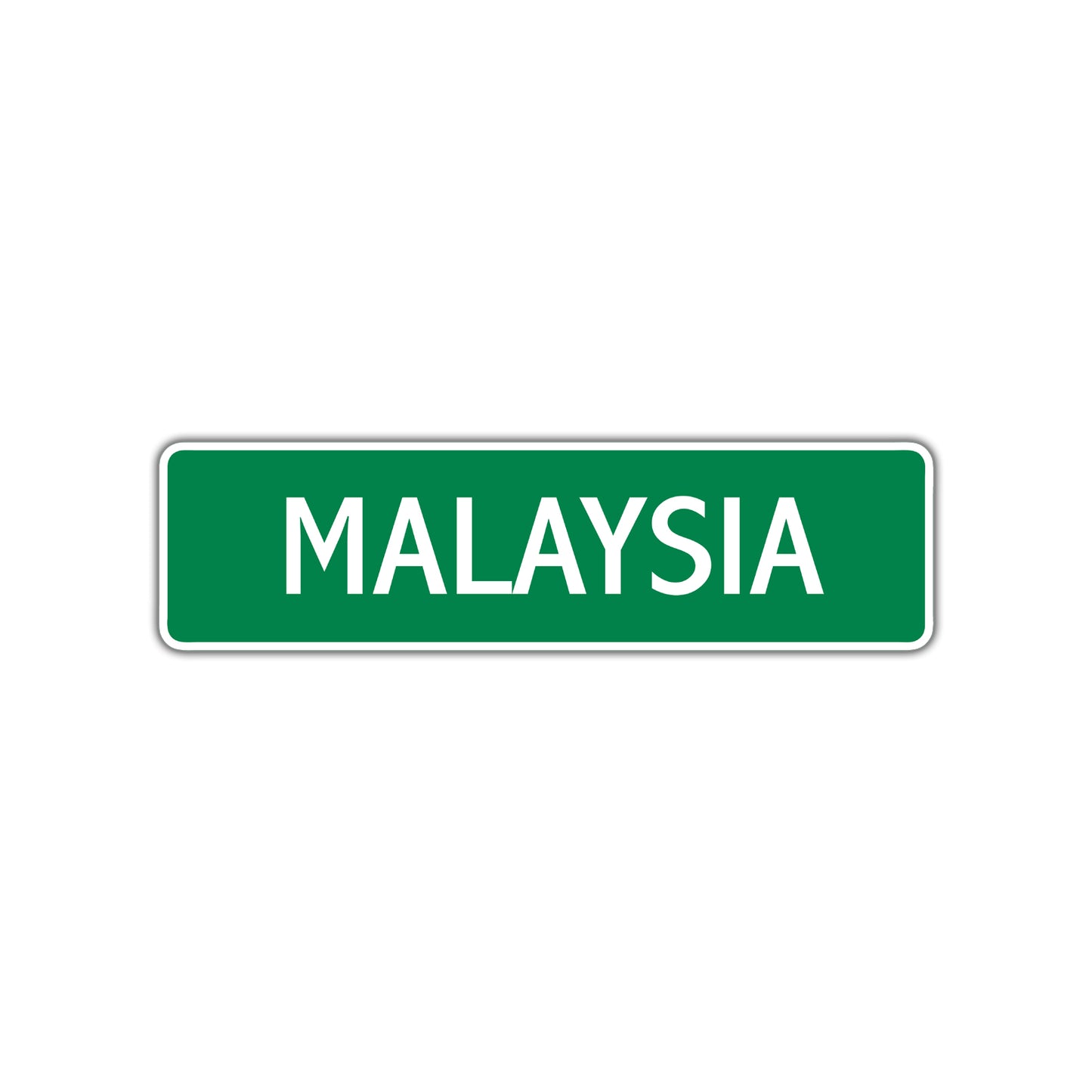Malaysia Street Sign Plate