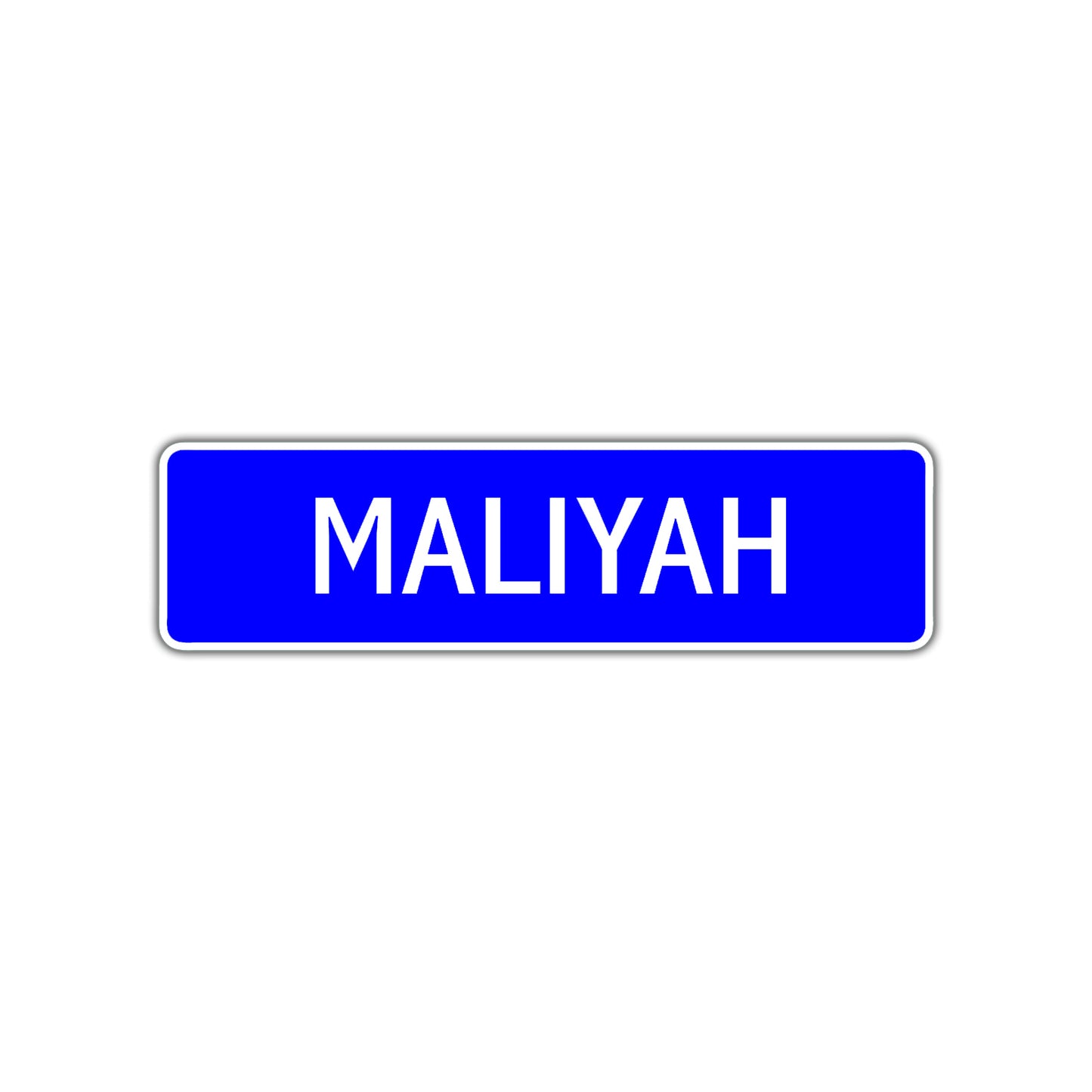 Maliyah Street Metal Sign Plate
