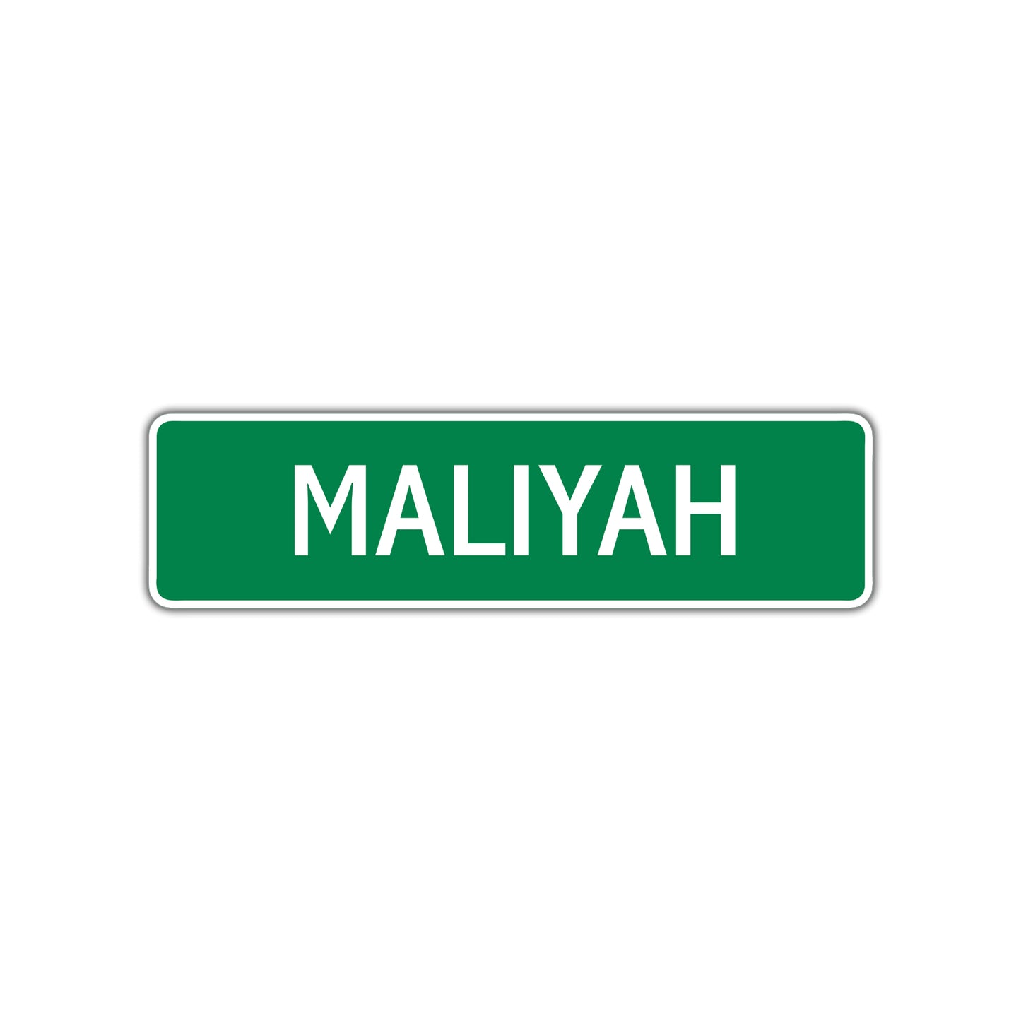 Maliyah Street Sign Plate