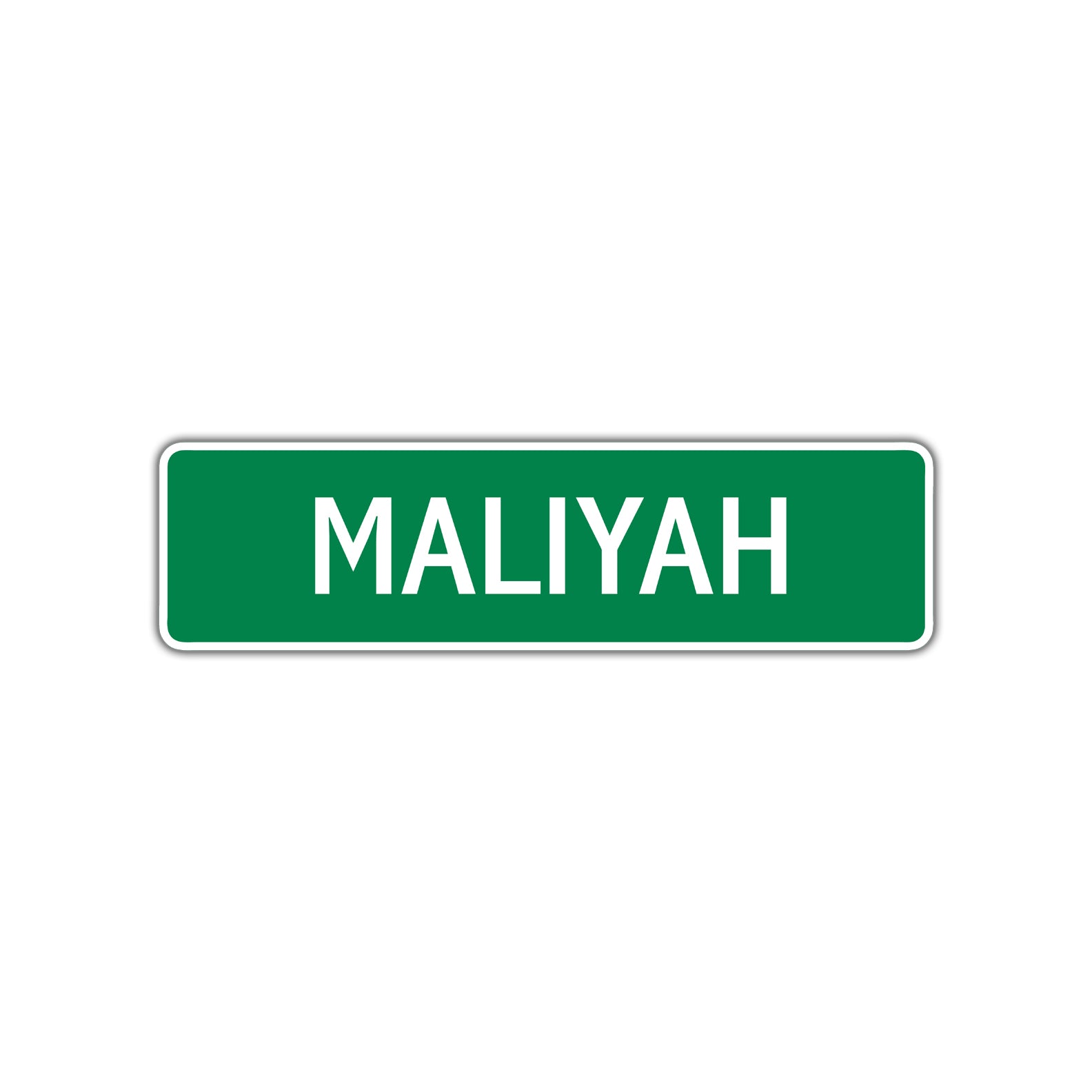 Maliyah Street Sign Plate