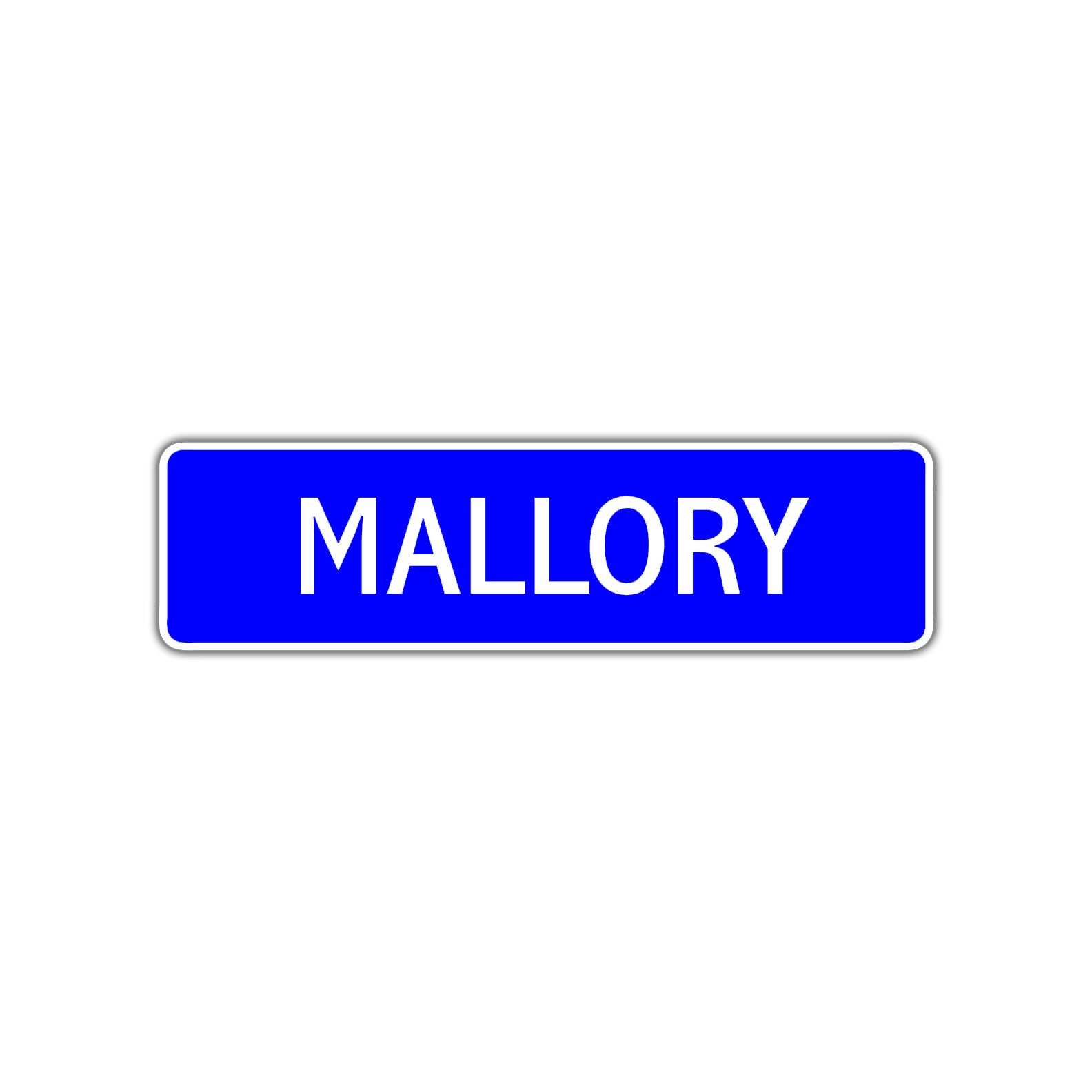 Mallory Street Metal Sign Plate