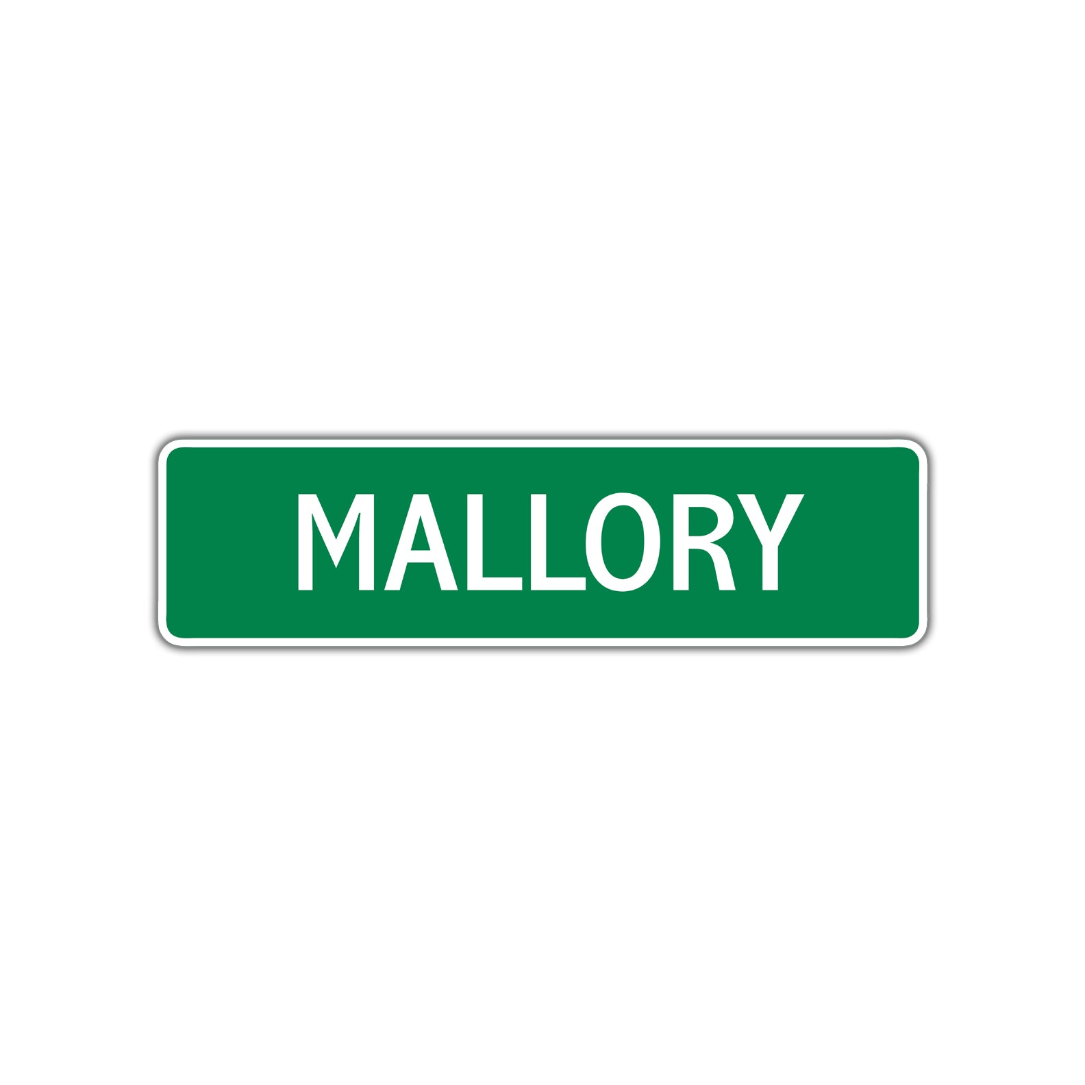 Mallory Street Sign Plate
