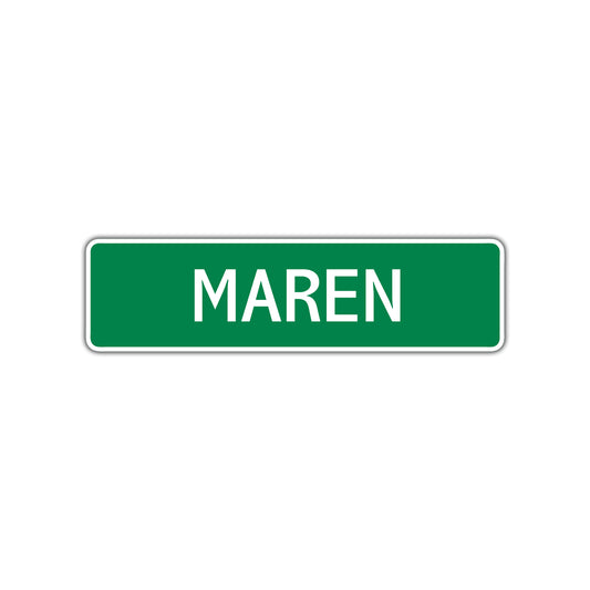 Maren Street Sign