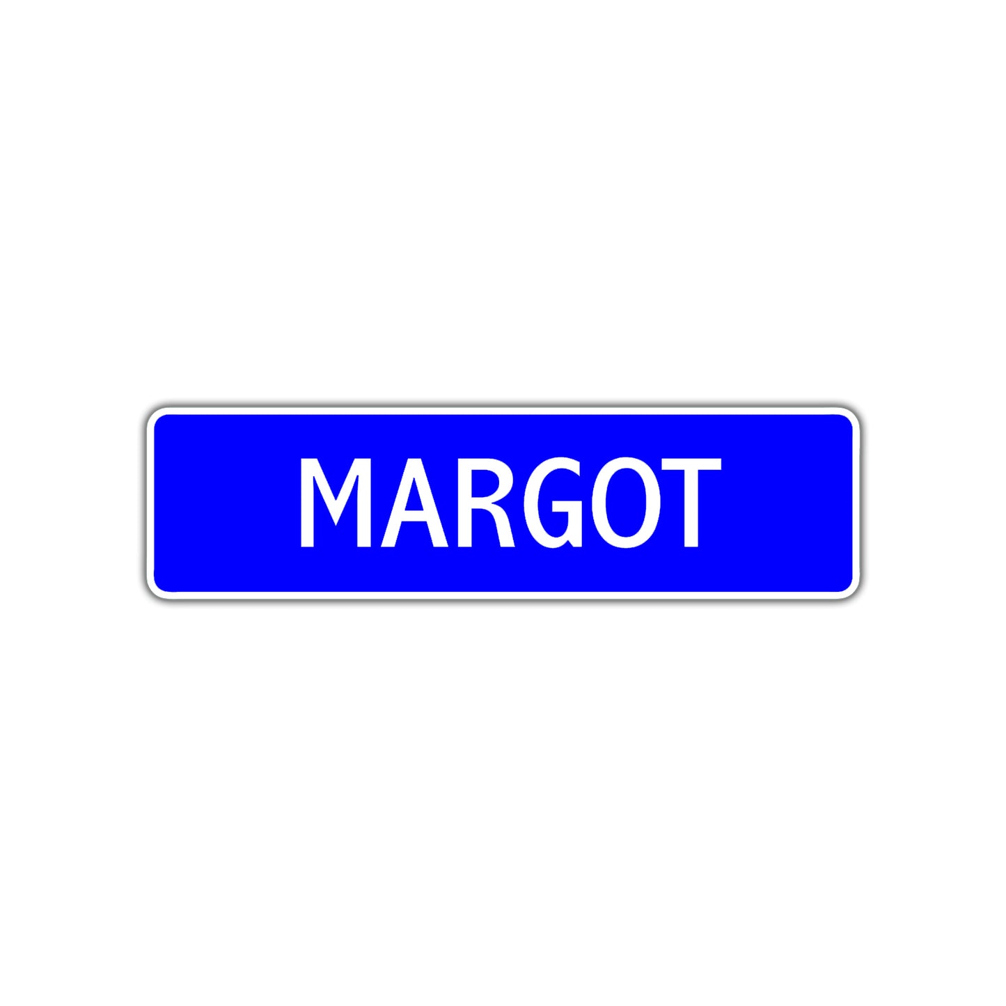 Margot Street Metal Sign Plate
