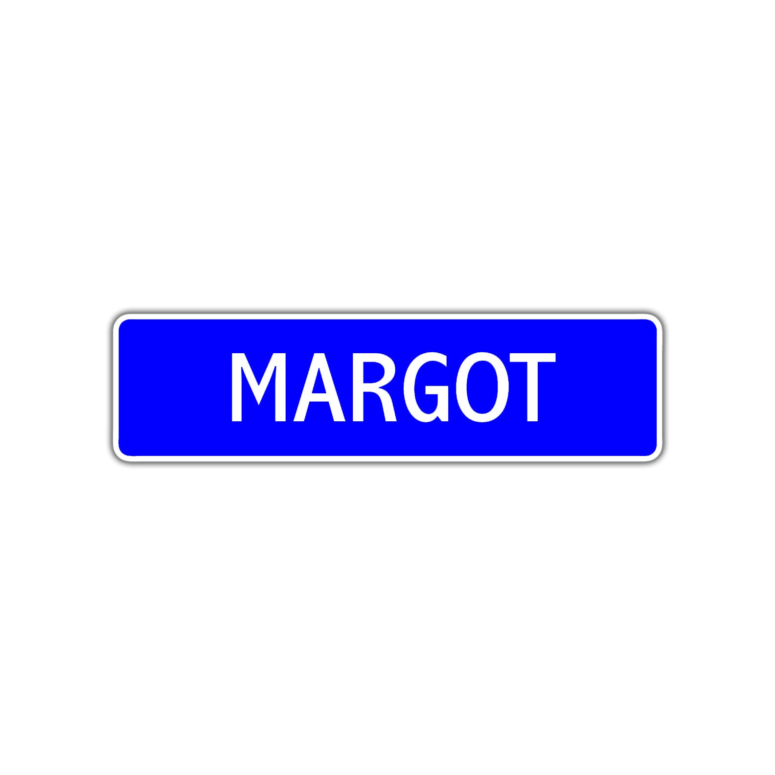 Margot Street Metal Sign Plate