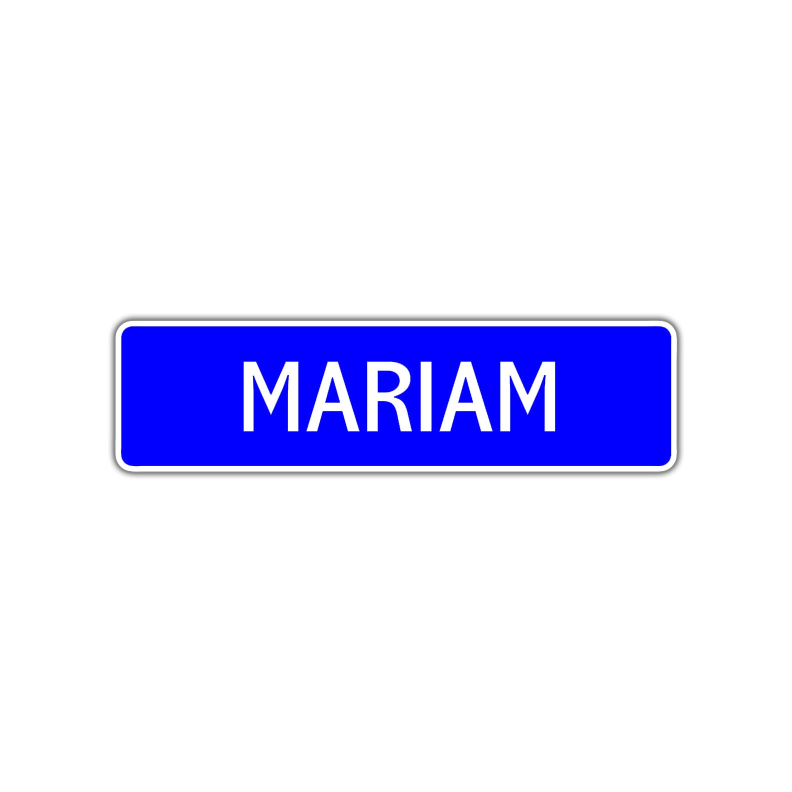 Mariam Street Metal Sign Plate