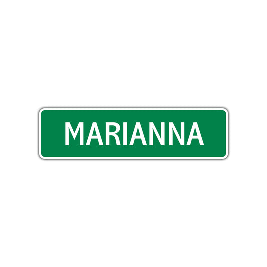 Marianna Street Sign