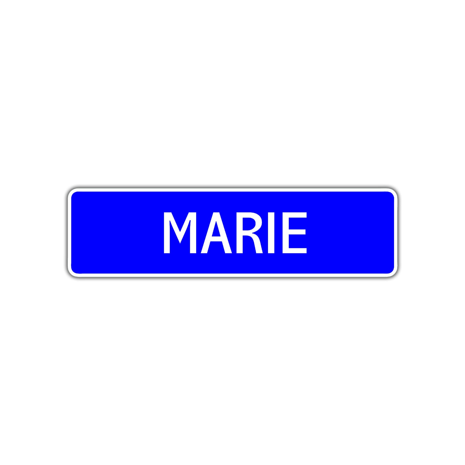 Marie Street Metal Sign Plate