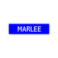Marlee Street Metal Sign Plate