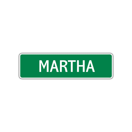 Martha Street Sign 