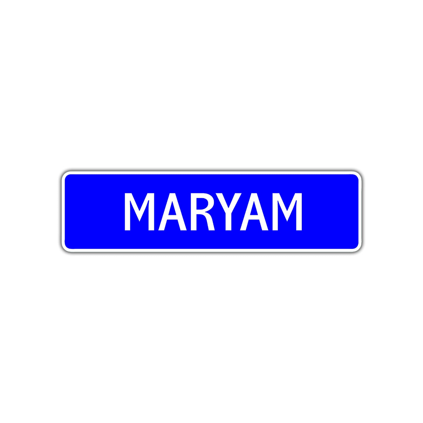 Maryam Street Metal Sign Plate