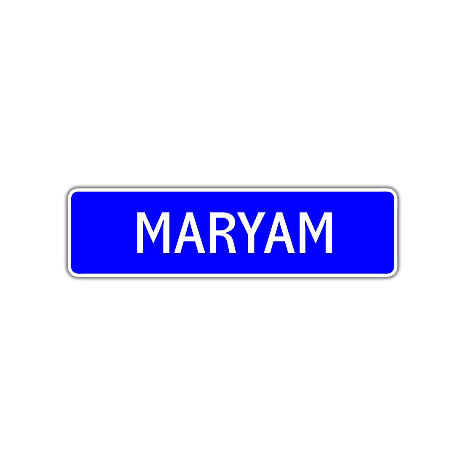 Maryam Street Metal Sign Plate