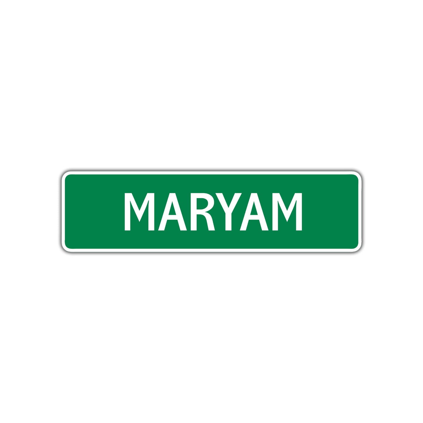 Maryam Street Sign Plate