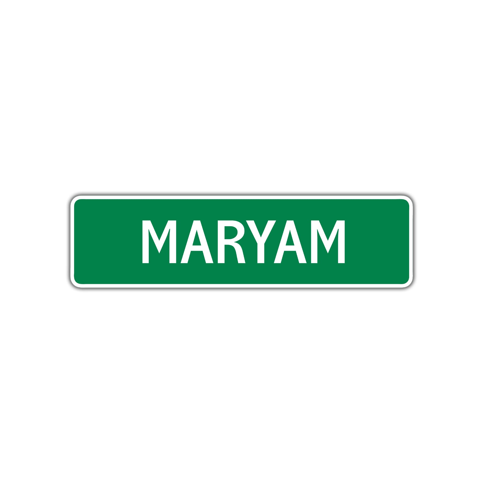 Maryam Street Sign Plate