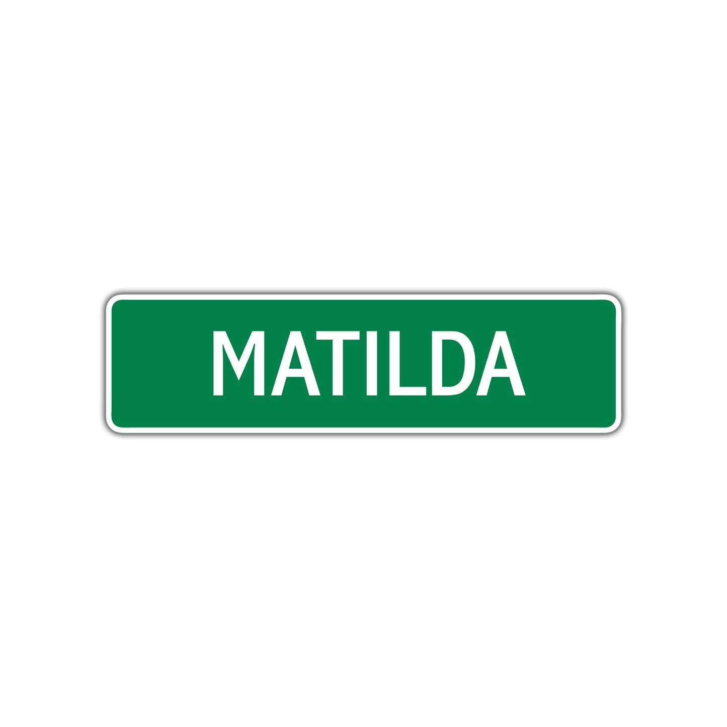 Matilda Street Sign Plate