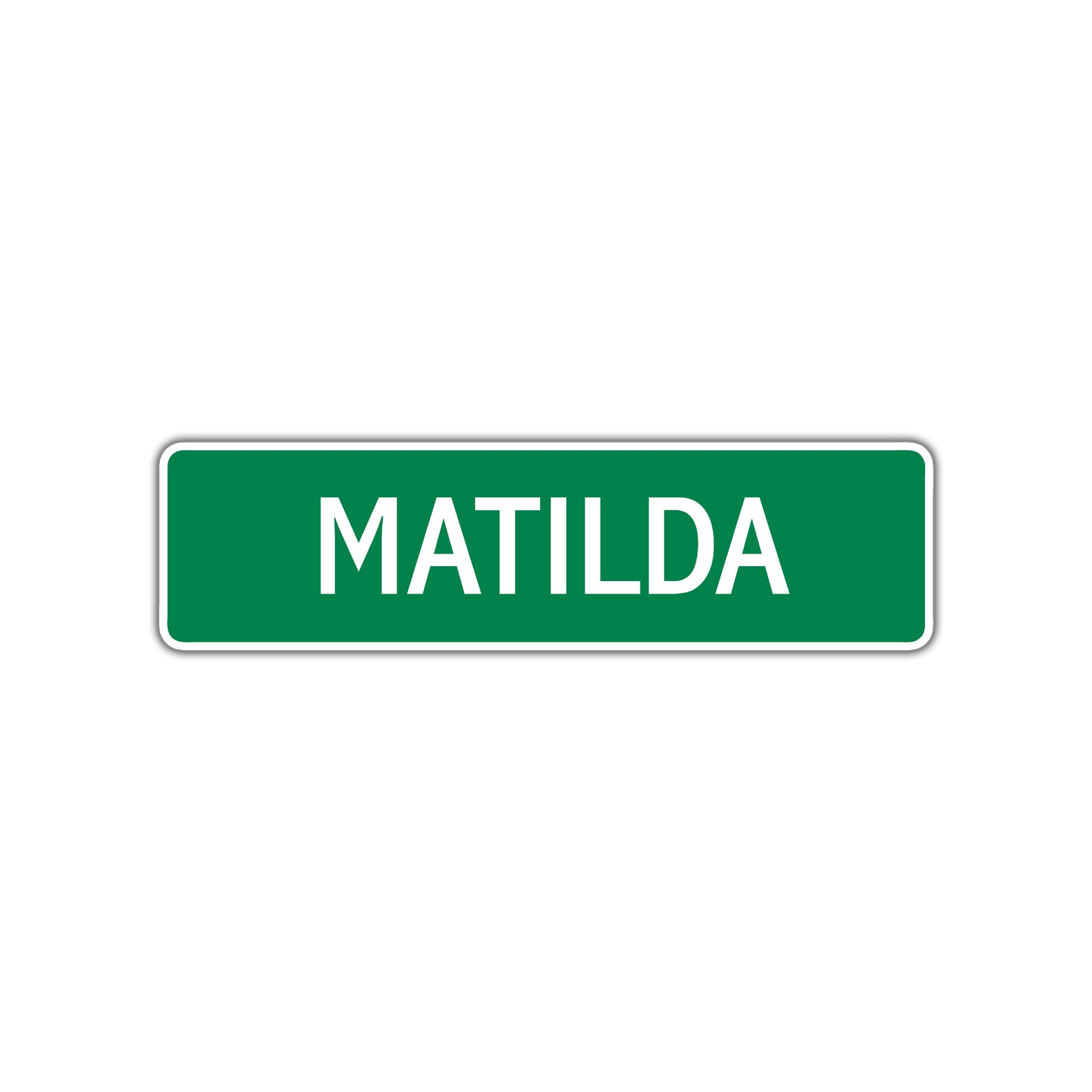 Matilda Street Sign Plate