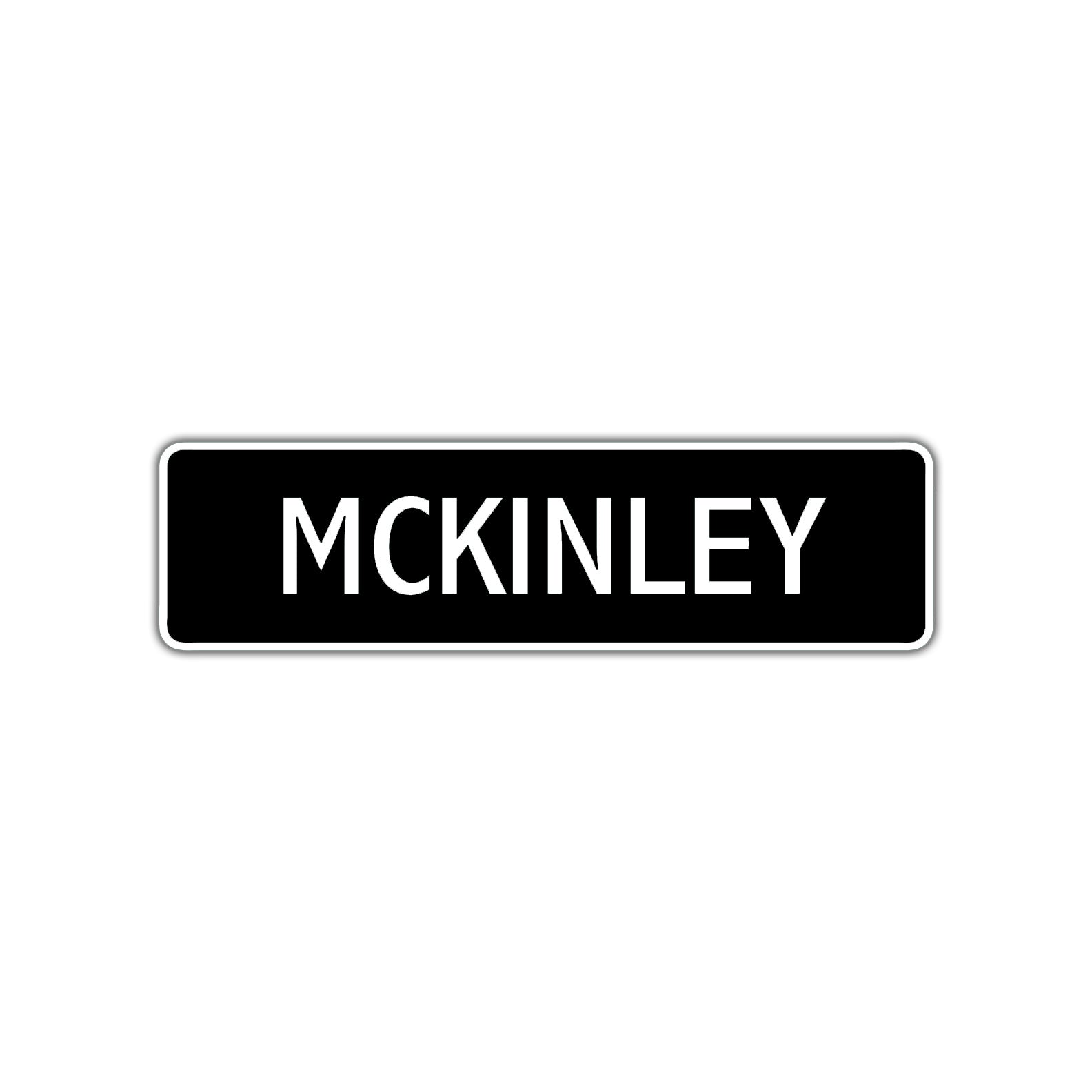 Mckinley Street Metal Sign Plate
