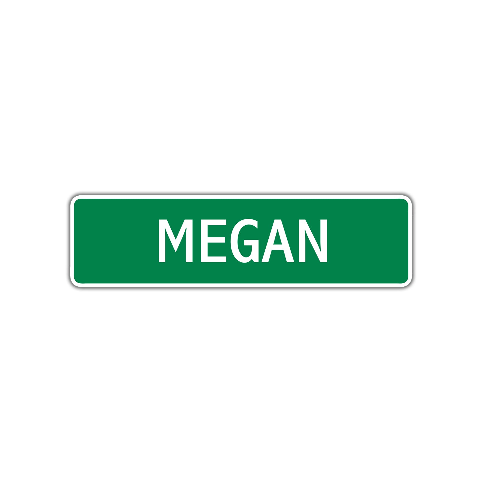 Megan Street Sign Plate