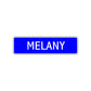 Melany Street Metal Sign Plate