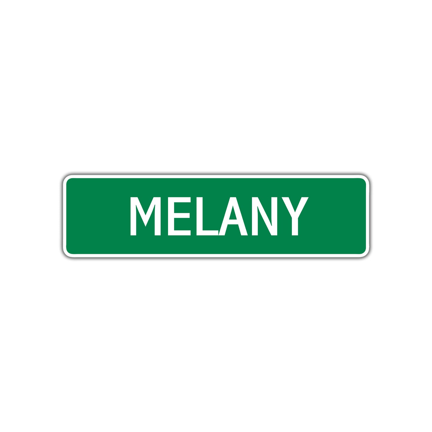 Melany Street Sign Plate