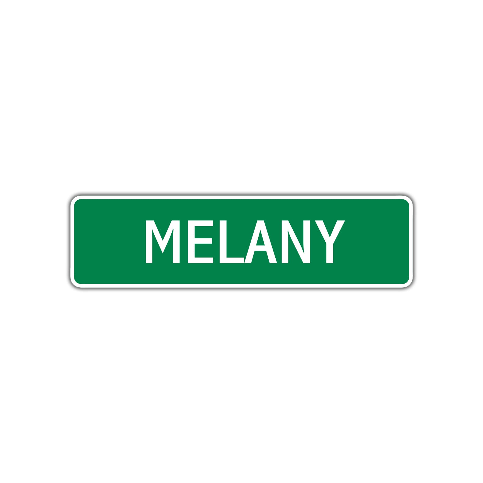 Melany Street Sign Plate