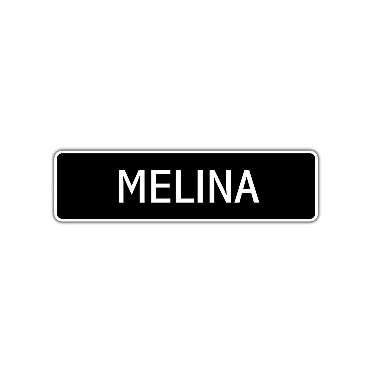 Melina Street Metal Sign  