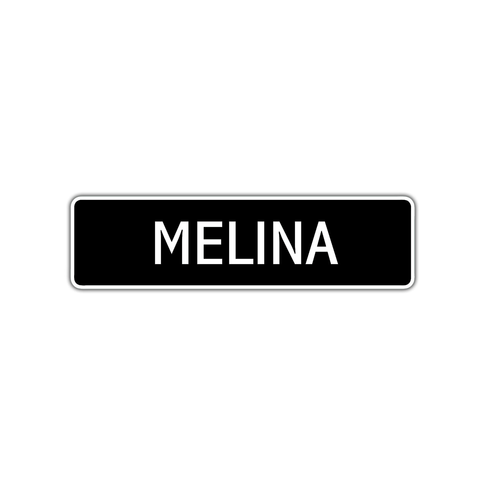 Melina Street Metal Sign  