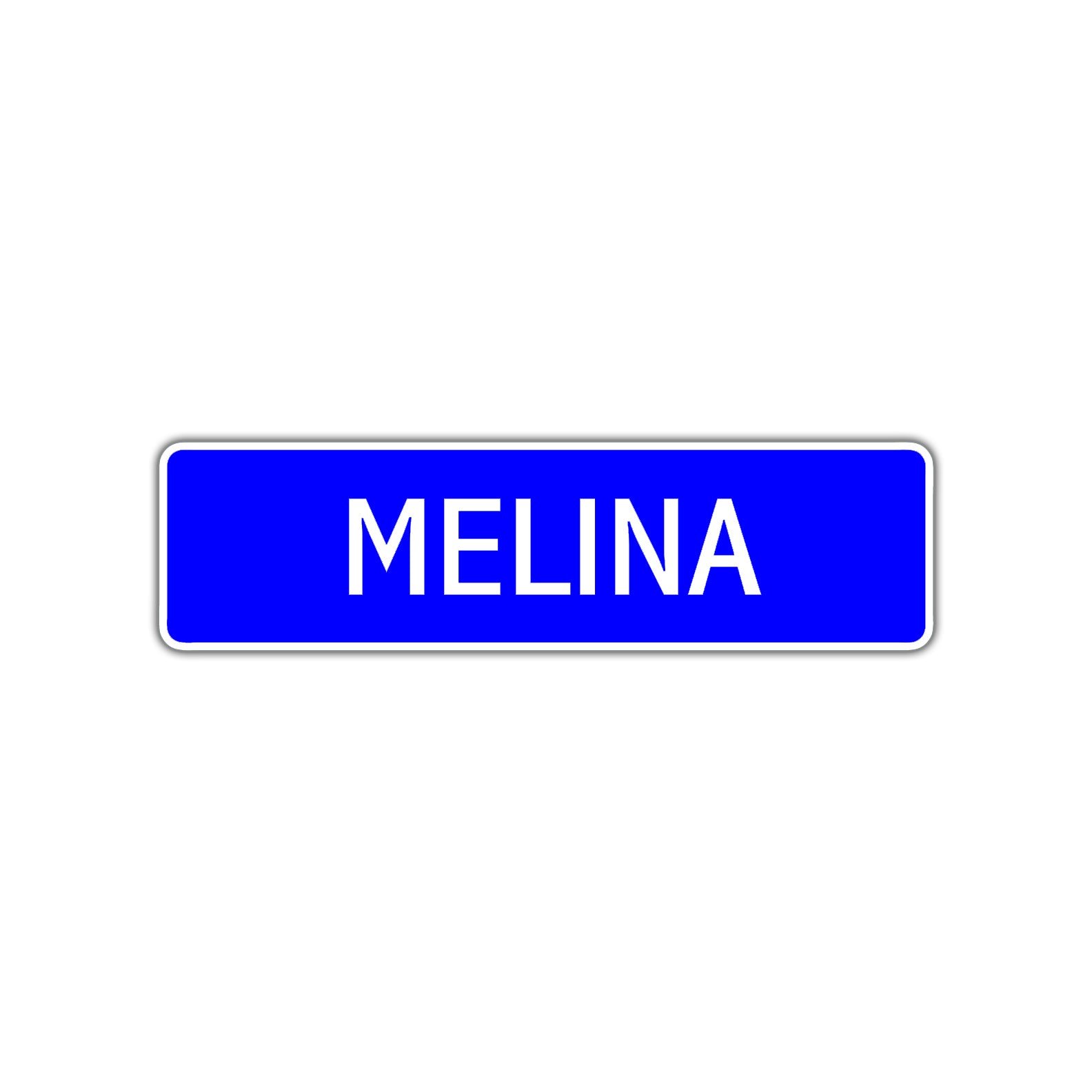 Melina Street Metal Sign Plate