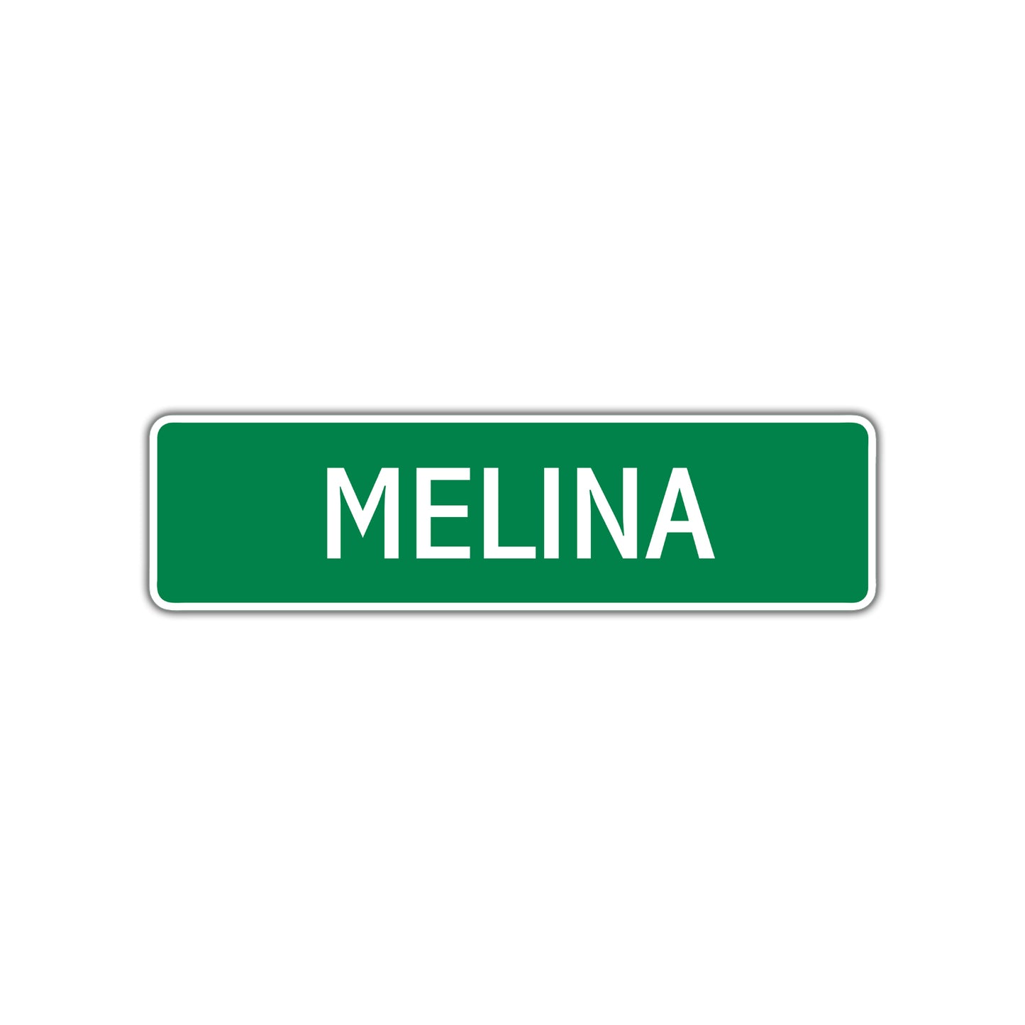 Melina Street Sign Plate