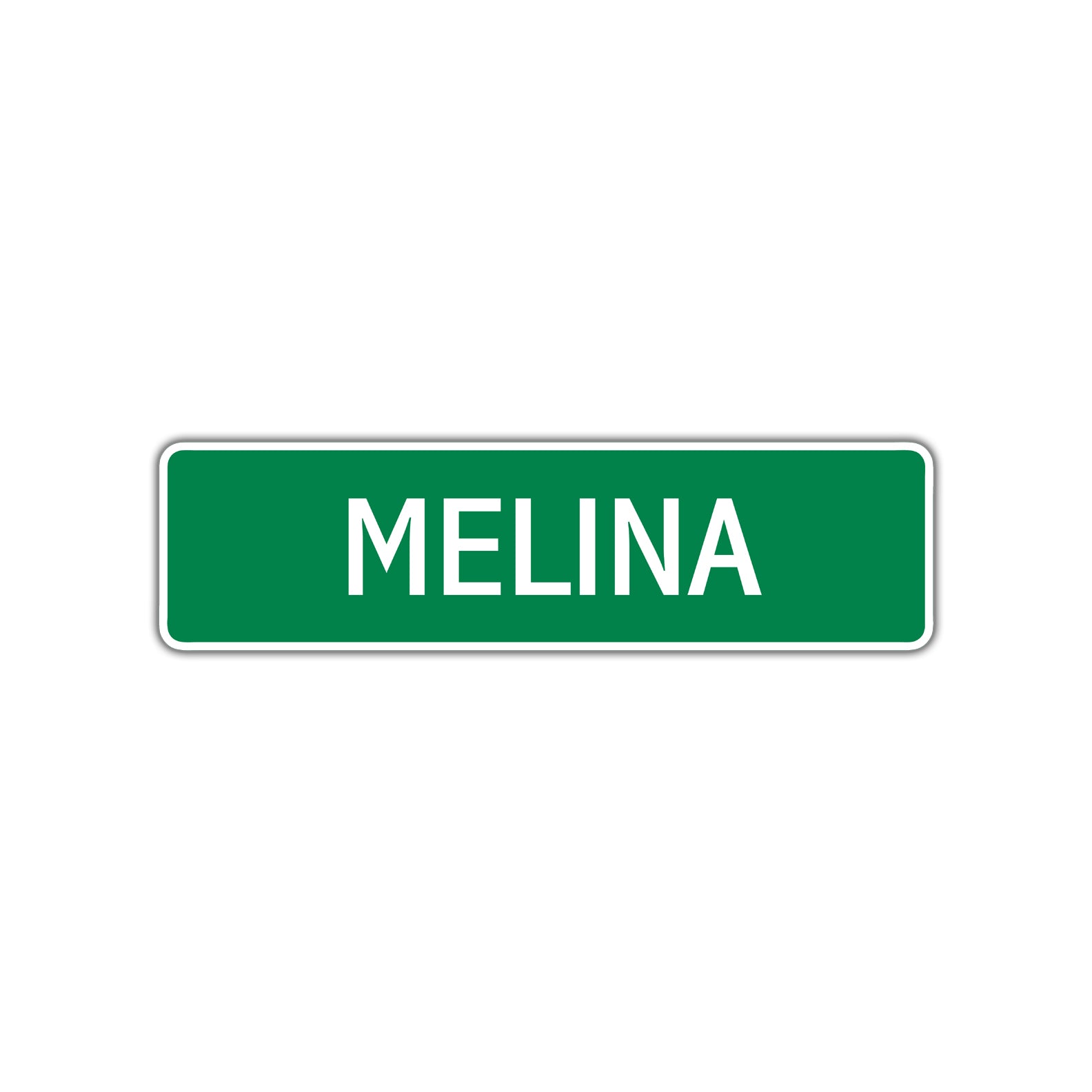 Melina Street Sign Plate
