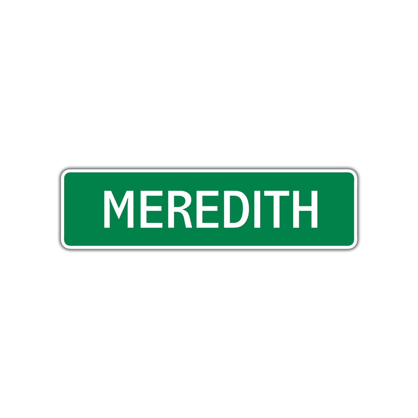 Meredith Street Sign Plate